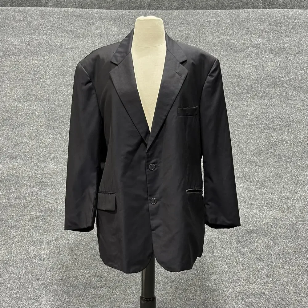 Brooks Brothers Blazer Mens 44 Short Black Golden Fleece Hand Tailored USA Wool
